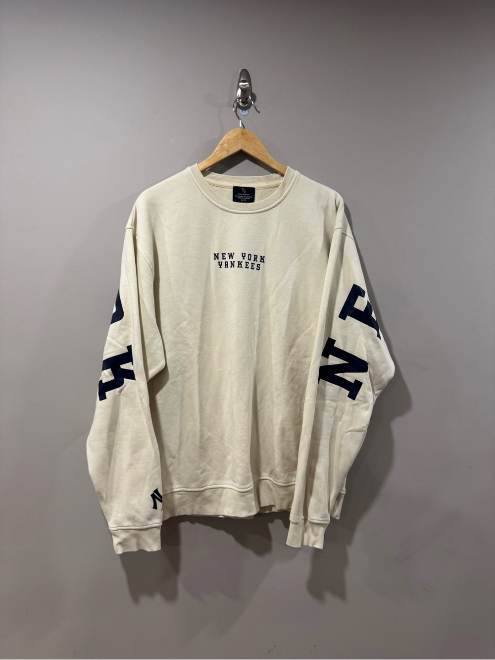 Peace Collective New York Yankees Spirit Crewneck - Ivory